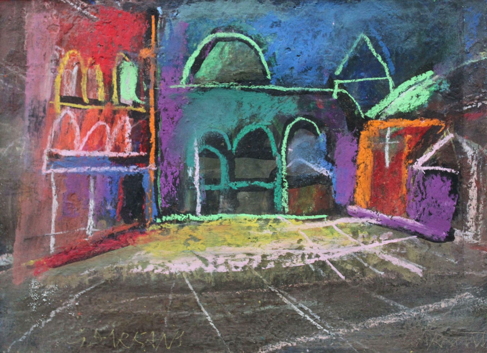 Georgs Barkans Travel Notes 2007. Paper, Pastel,  2007