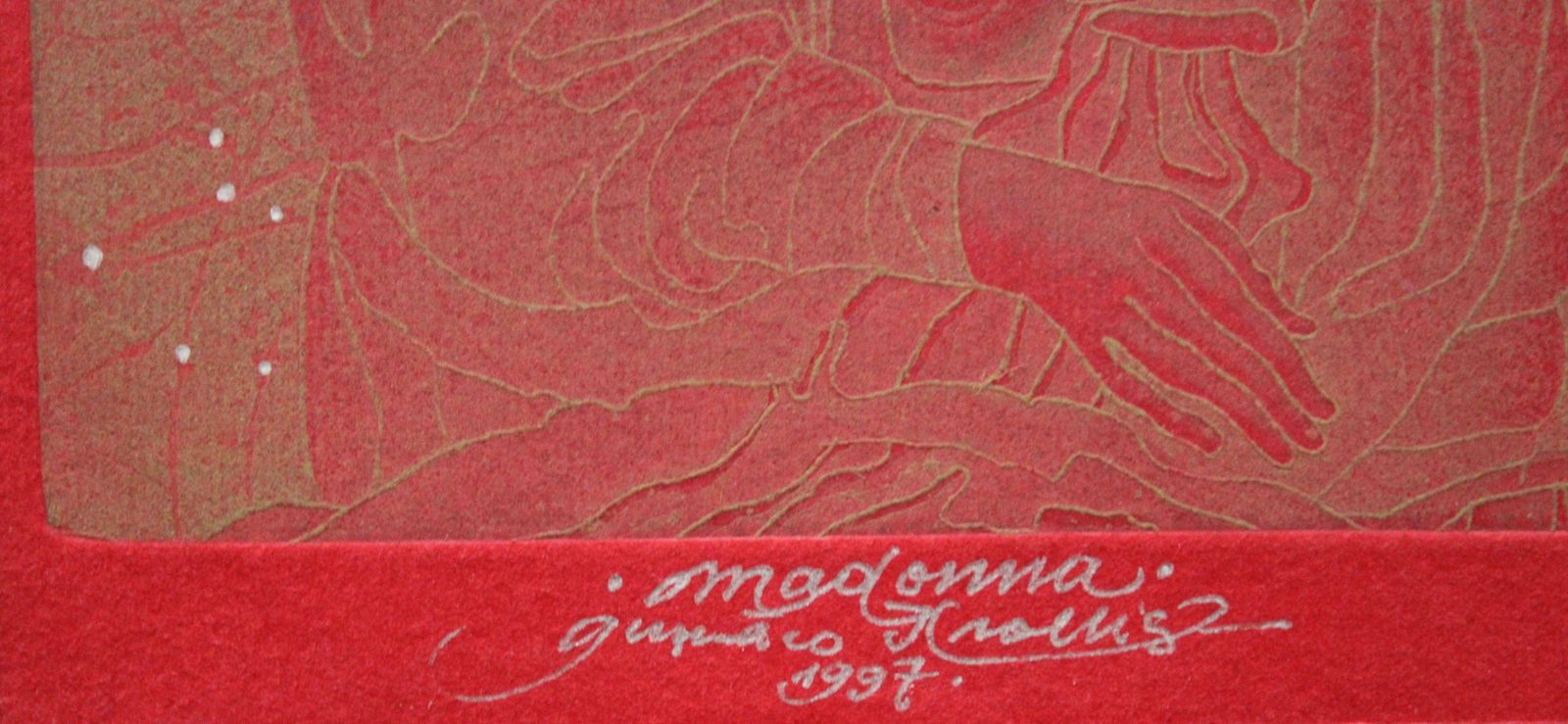 Gunars Krollis Madonna 1997. Paper, Mixed Media Art, 20x12 Cm 1997 photo furniture