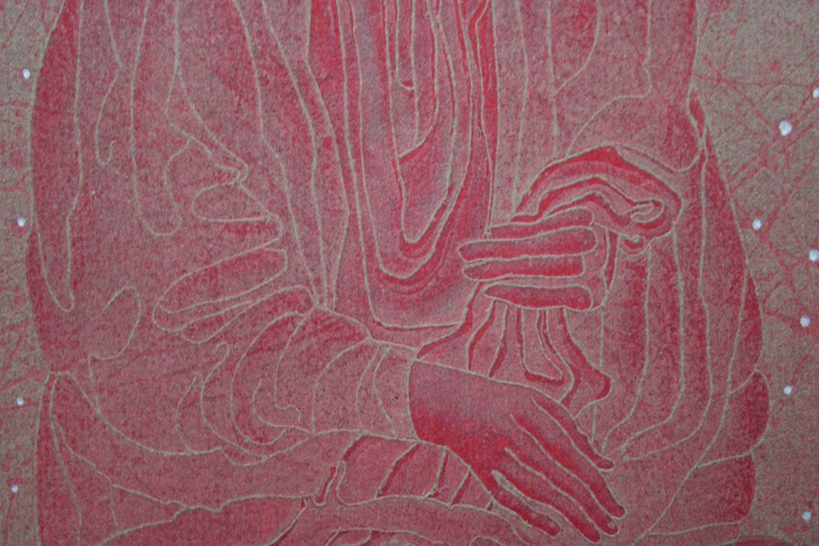 Gunars Krollis Madonna 1997. Paper, Mixed Media Art, 20x12 Cm 1997 photo for sale
