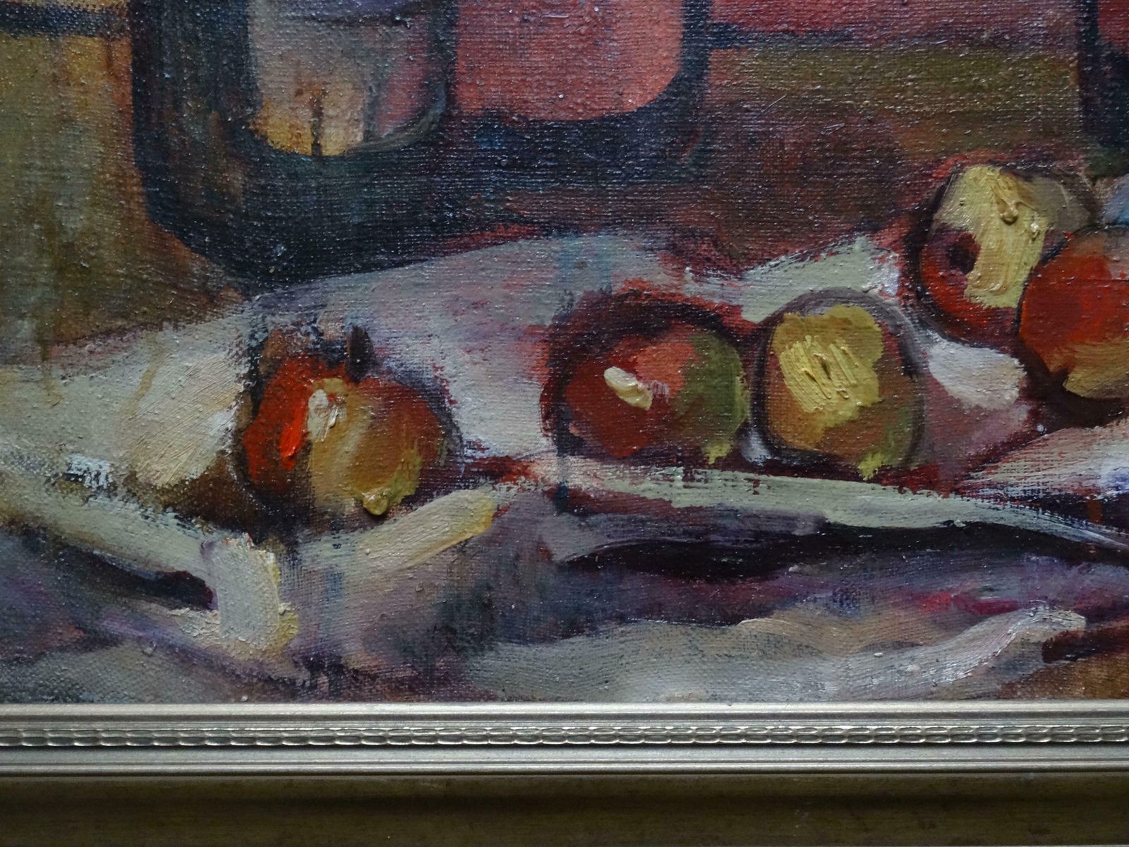 Biruta Baumane Still Life With Apples 1961. Canvas, Oil, 50x70 Cm photo Art