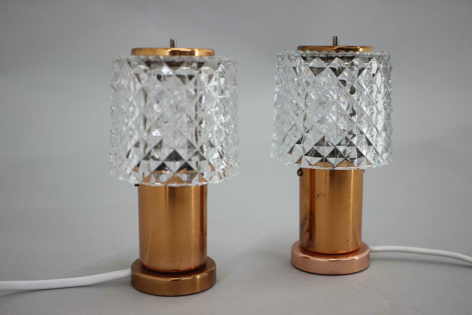 Pair Of Table Lamps In Copper By Kamenicky Senov, Czechoslovakia photo Lighting