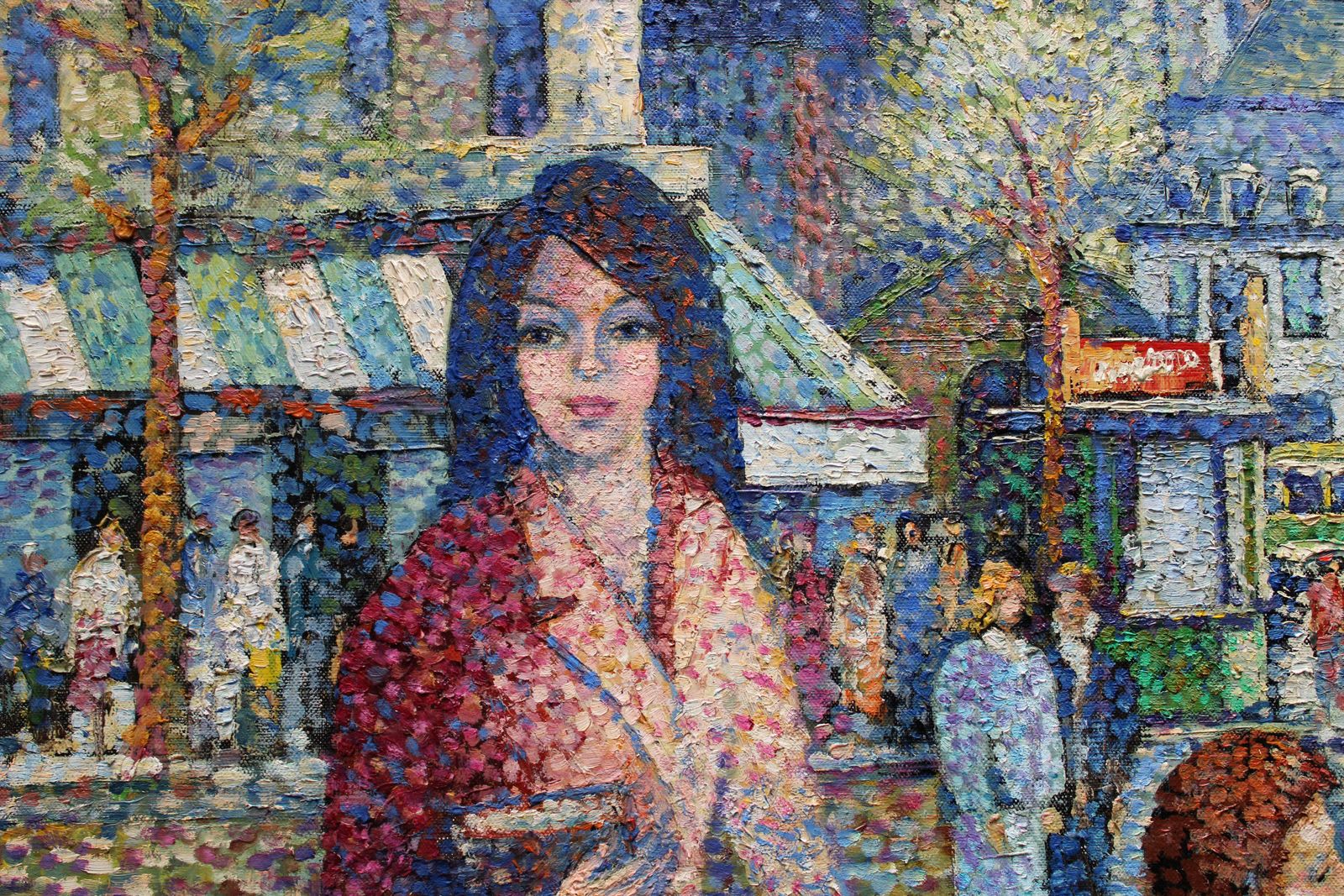 Lucien Neuquelman Saint Germain Des Pres. 1946. Oil On Canvas photo for sale