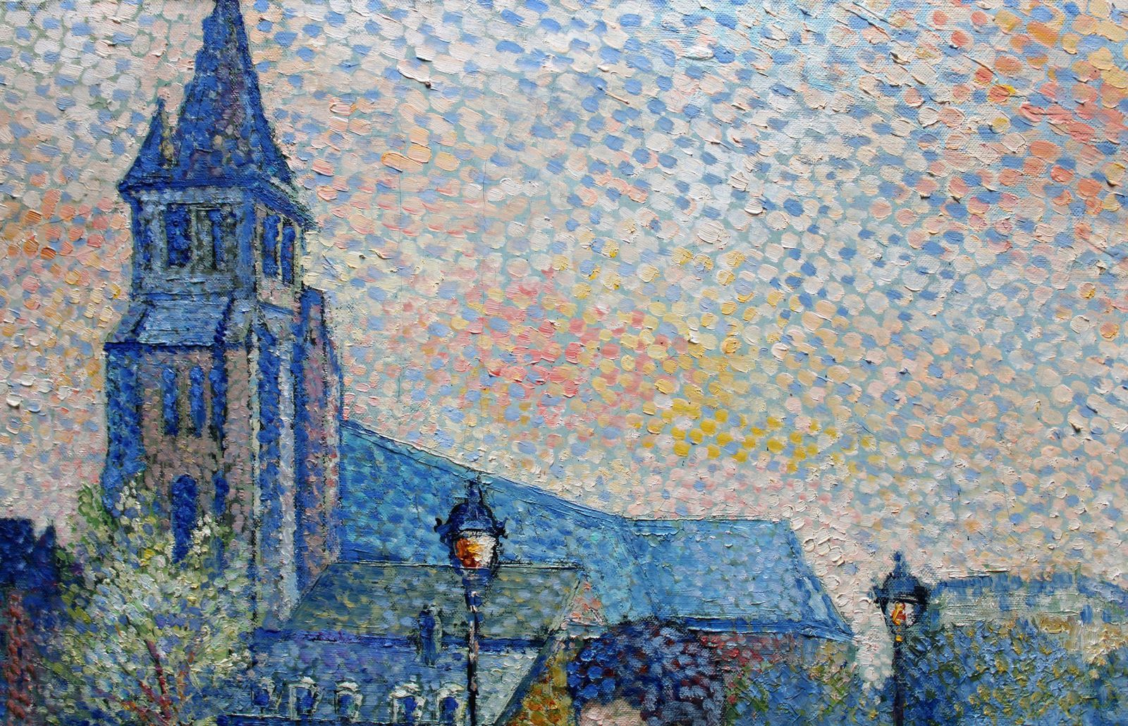 Lucien Neuquelman Saint Germain Des Pres. 1946. Oil On Canvas photo 8646.0