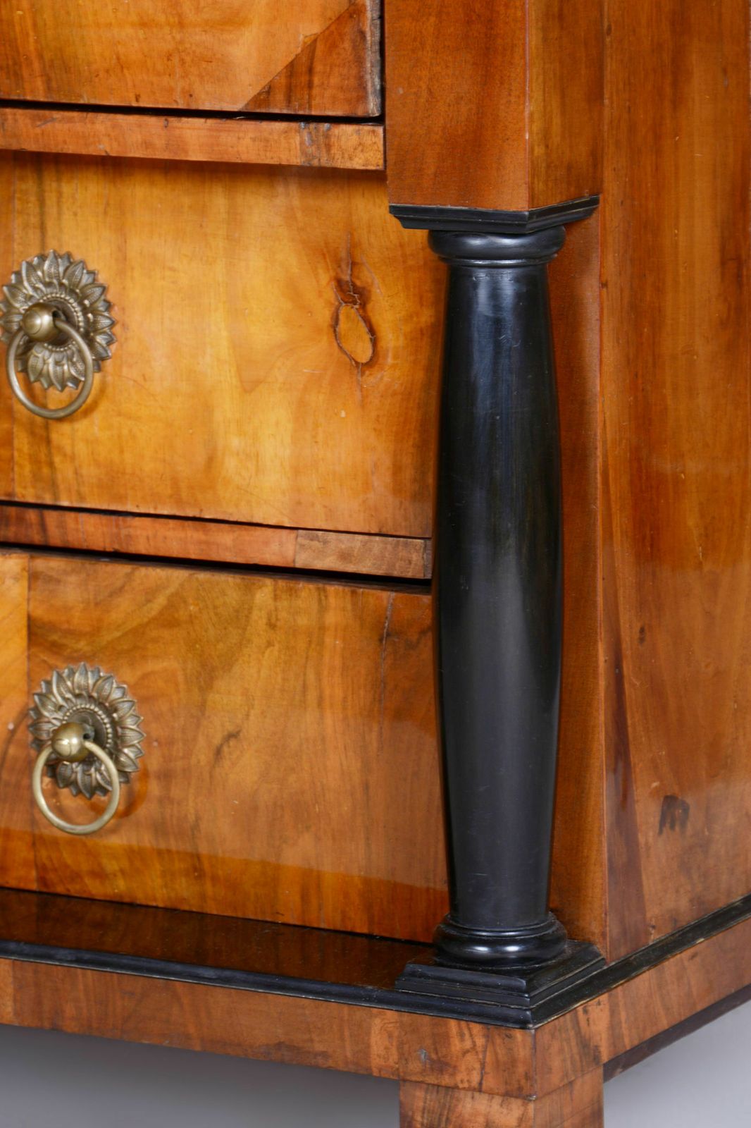 4200.0 Restored Biedermeier Walnut Chest Of Drawers, High Gloss, Czechia, 1820s photo