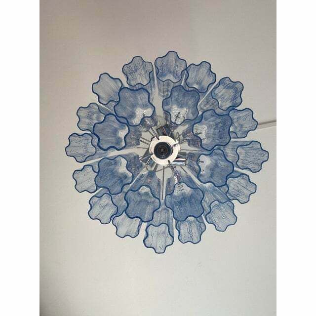 Contemporary Tricolor “Tronchi” Chandelier In Venini Style photo furniture