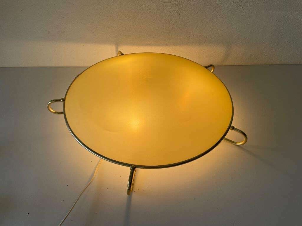 Erco Gold Metal Frame Beautiful Retro Shade Xl Ceiling Or Wall Lamp, 1950s, Germany photo furniture