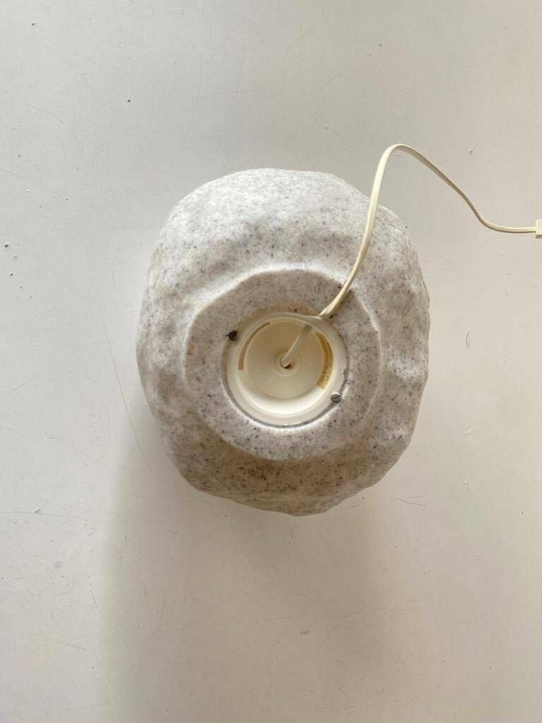 photo furniture Fiberglass Table Lamps In Stone Form By Heito, 1980s, Germany