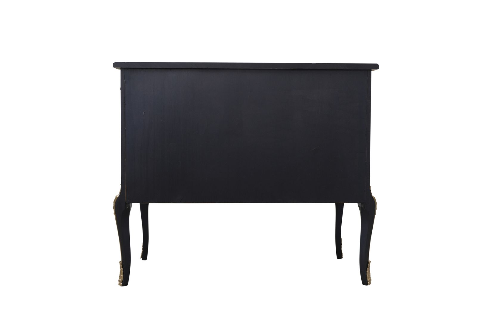 Gustavian Haupt Chest With Three Drawers In A Black Finish With Brass Detailing photo vinterior