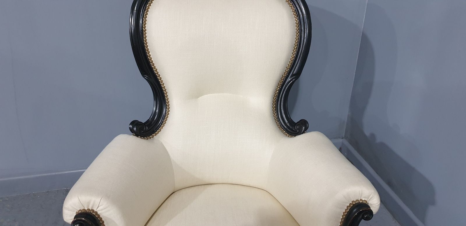 Superb Victorian Ebonsied Armchair photo Furniture