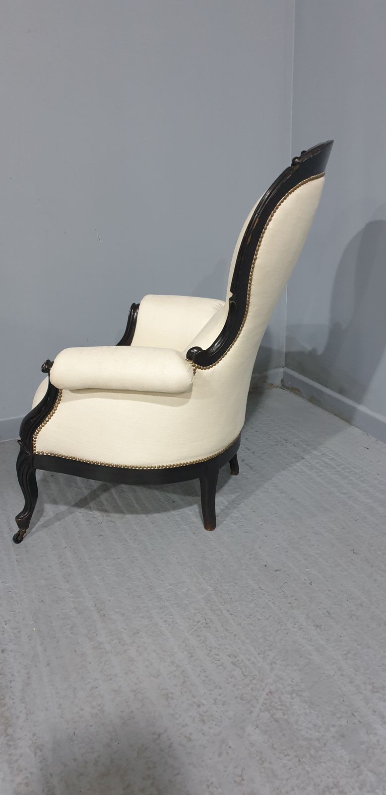 Superb Victorian Ebonsied Armchair photo vintage