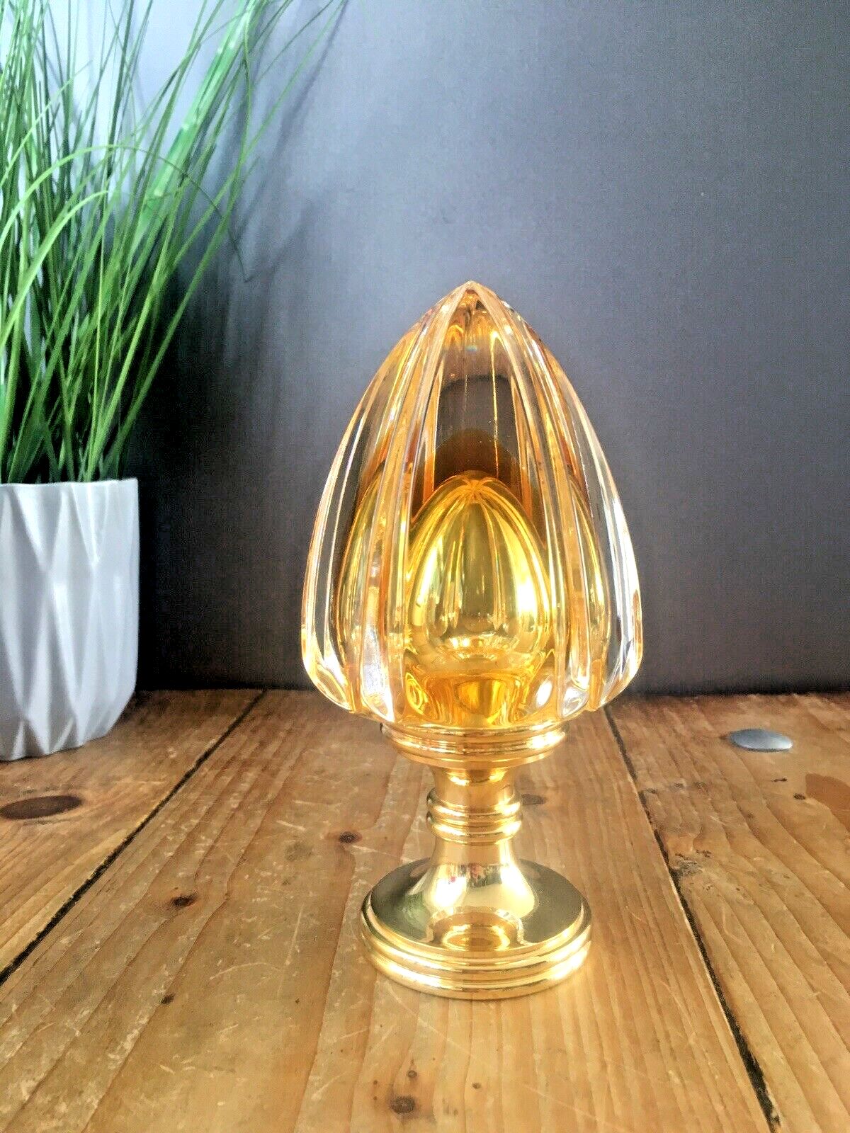 1 Top Quality Baldi 60's Italian Crystal Bronze Murano Style Door Knob Handle photo furniture