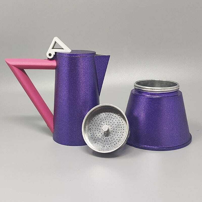 photo furniture 1980s Ettore Sottsass For Lagostina Espresso Maker "Accademia" Series. Made In Italy