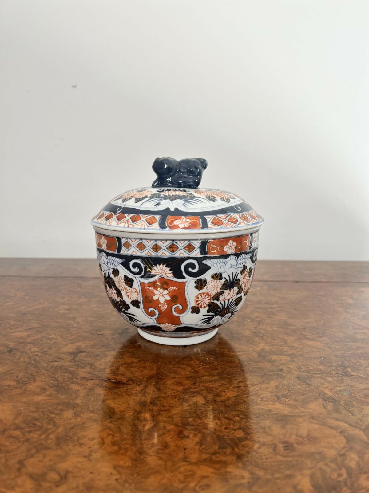 Quality Antique Japanese Imari Lidded Jar photo 375.0