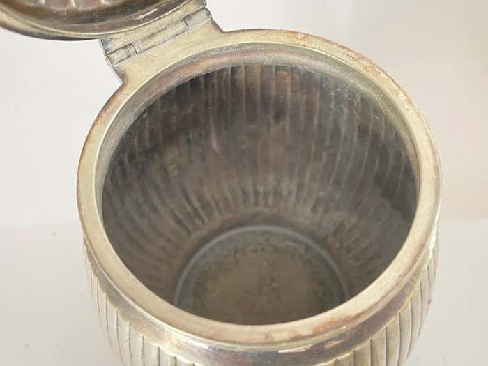 England Silvered Metal 5 Pieces Of Coffee Tea Service Silver Color 20th Century photo for sale