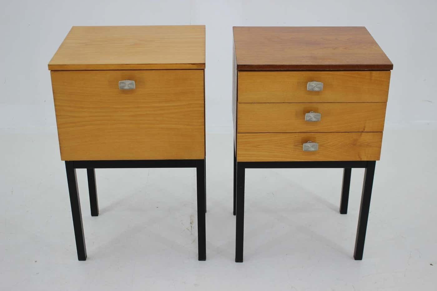 1970s Pair Of Bedside Tables By Up Zavody, Czechoslovakia photo furniture