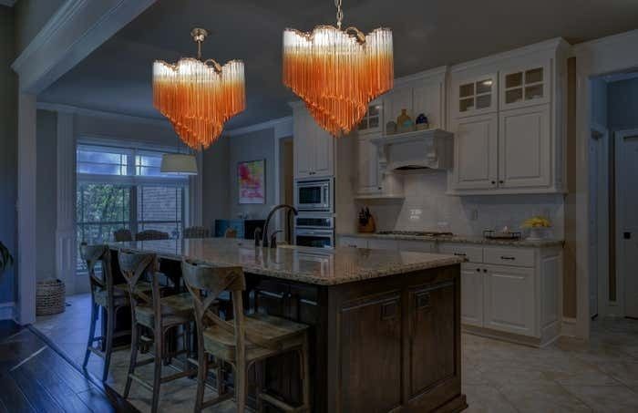 Beautiful Quadriedri Murano Glass Chandeliers   114 Shaded Amber Prism photo furniture
