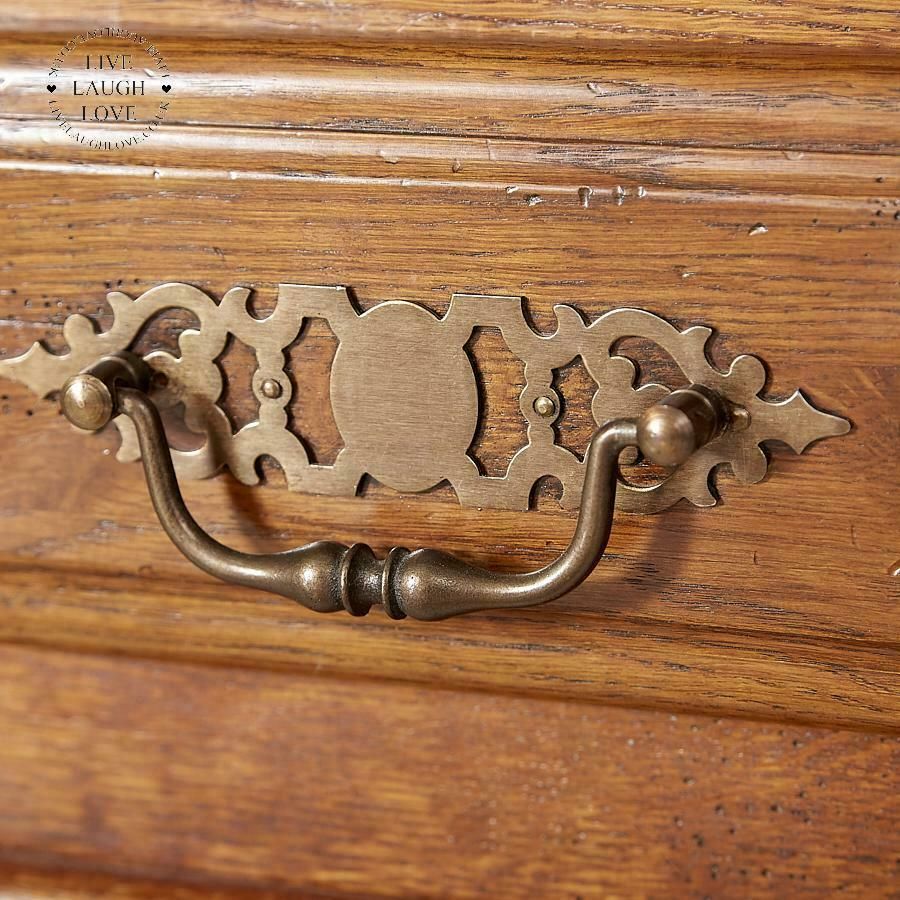 photo for sale Vintage French Solid Oak Handmade Dresser