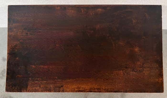 Table d'appoint baroque espagnole ébonisée, pieds en lyre, XIXe siècle photo vinterior
