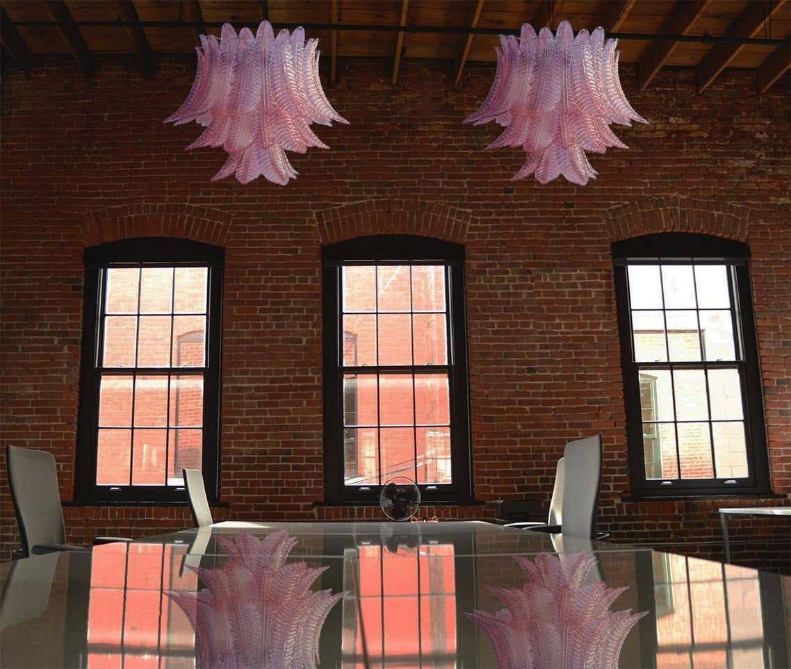 Pair Italian Murano Felci Glass Chandeliers photo furniture