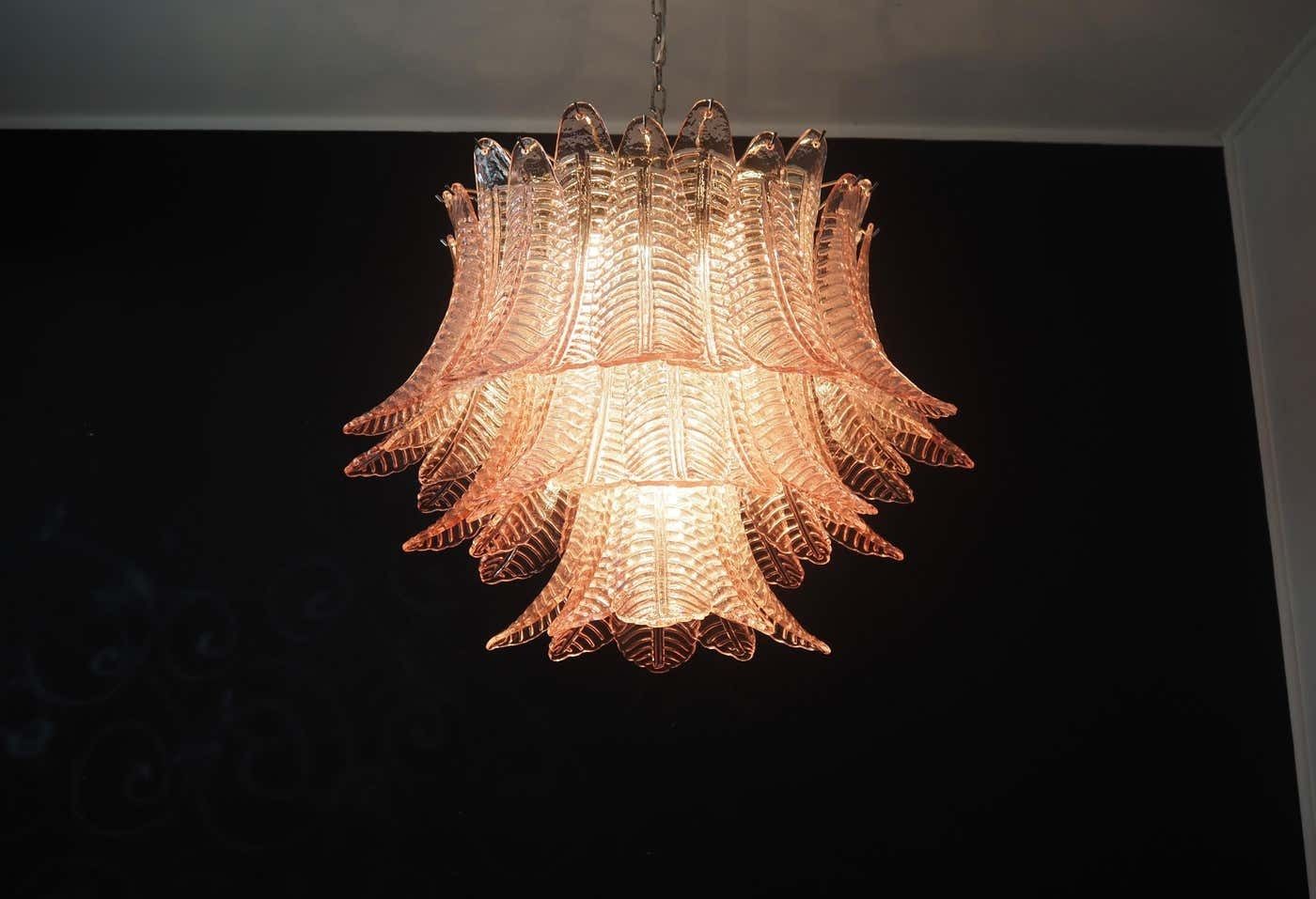 Pair Italian Murano Felci Glass Chandeliers photo buy