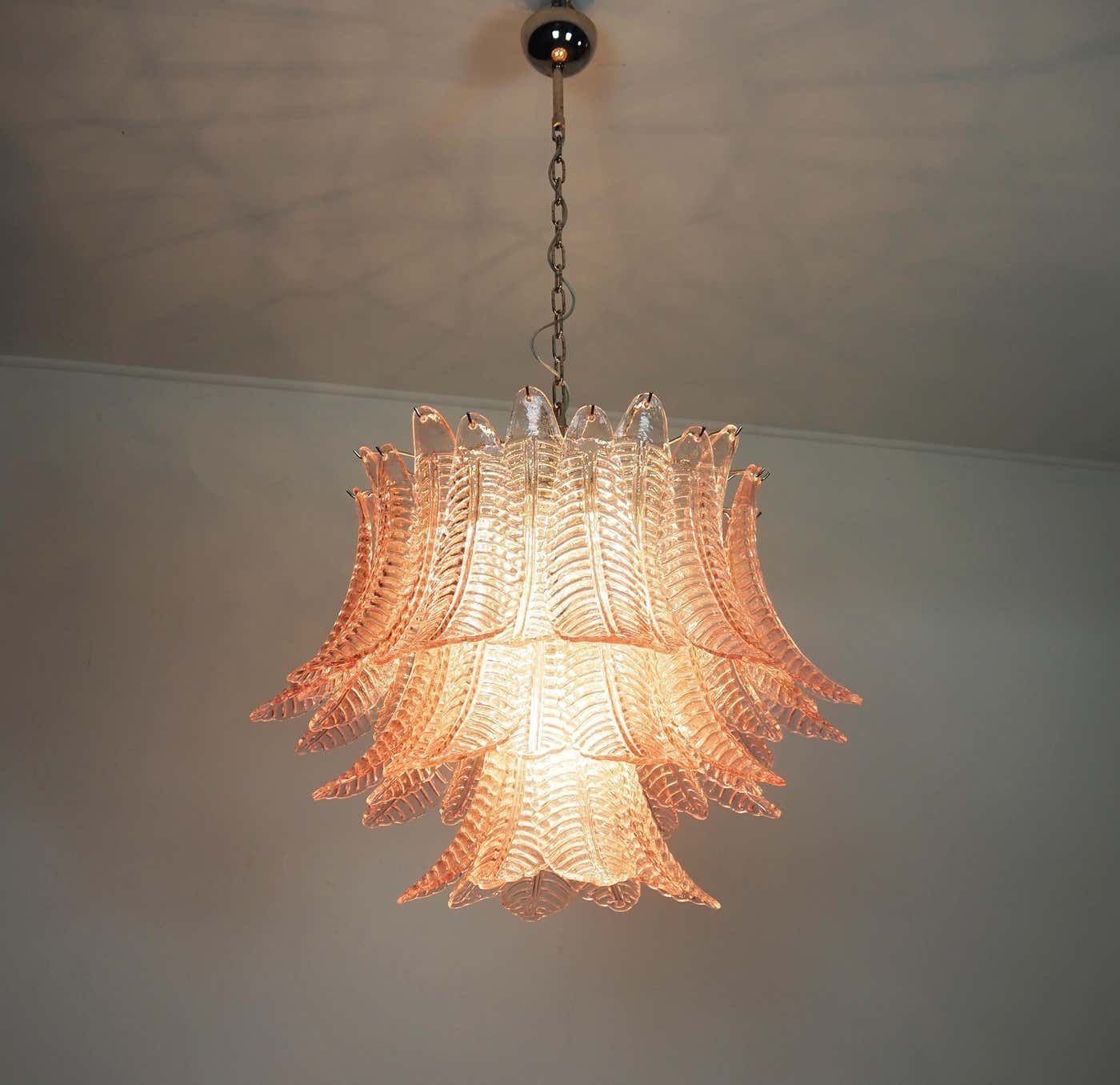 photo vintage Fabulous Italian Murano Felci Glass Chandeliers