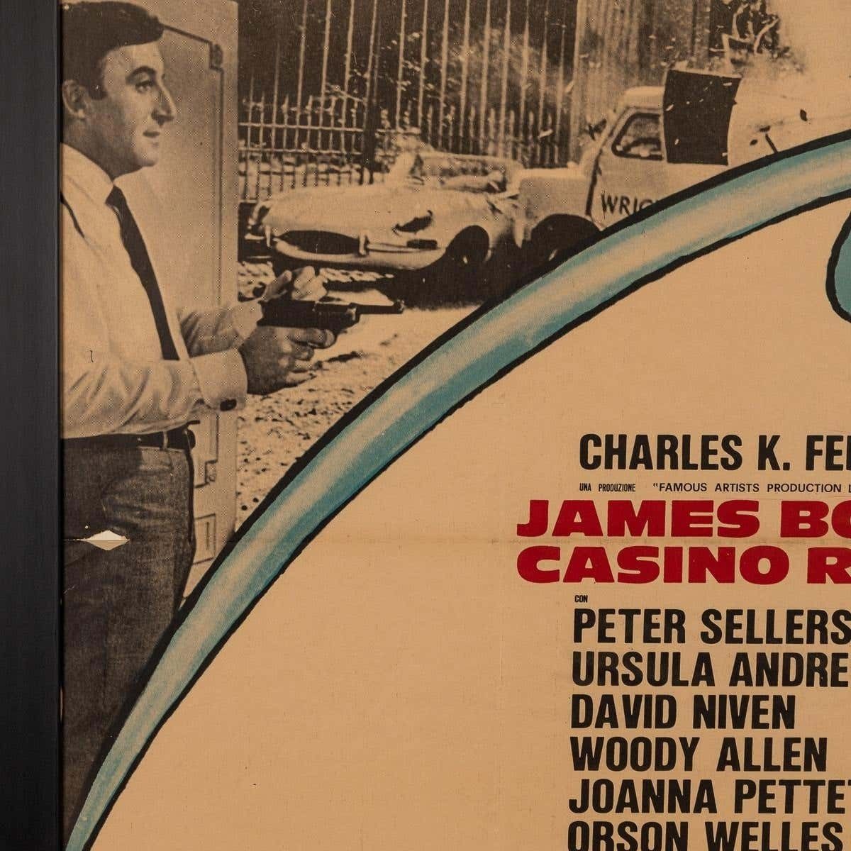 A Framed Original James Bond 007 'Casino Royale' Film Poster, C.1967 photo vinterior