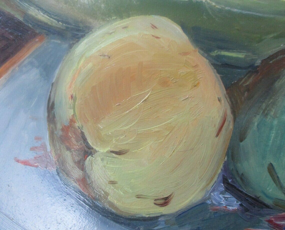 Original Oil Painting | Fruit Still Life | Unframed Oil Painting | British Contemporary Art photo for sale