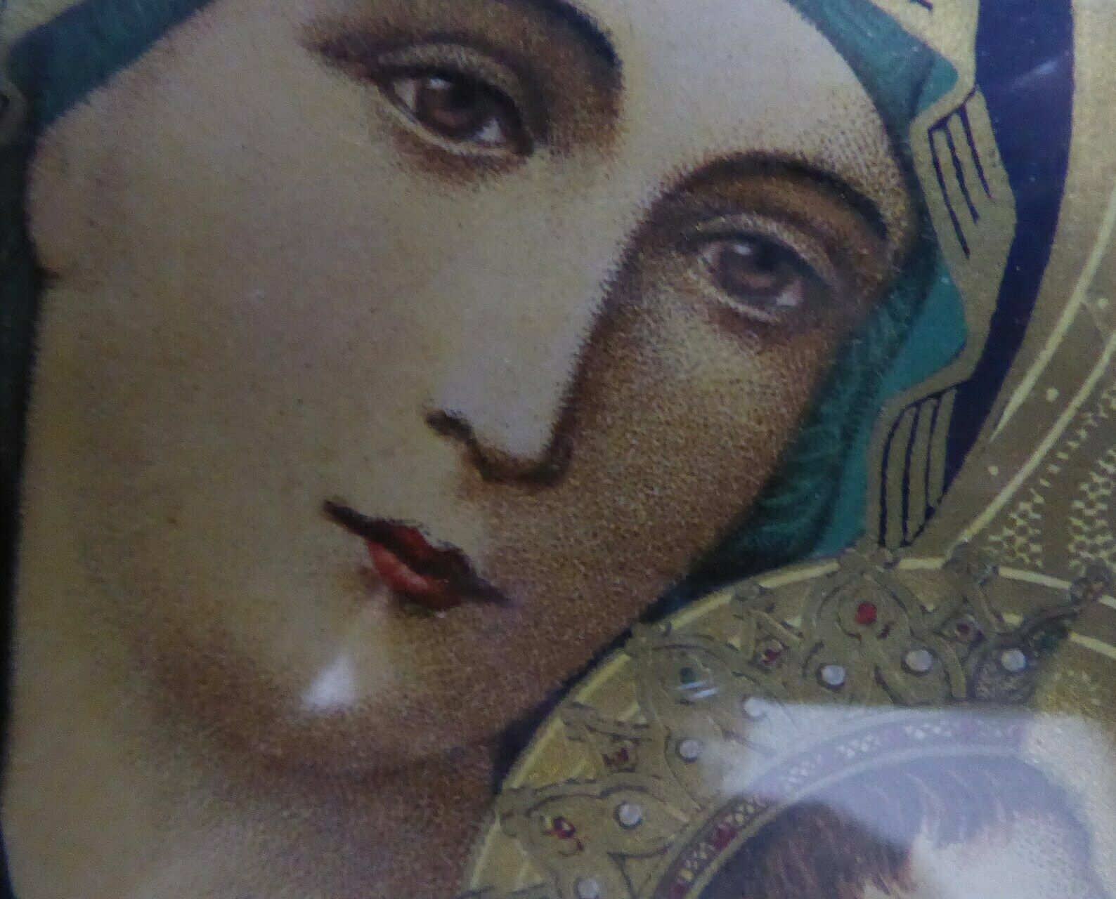 Our Lady Of Perpetual Help   Antique 1921 French Catholic Art   My Resolutions photo vintage