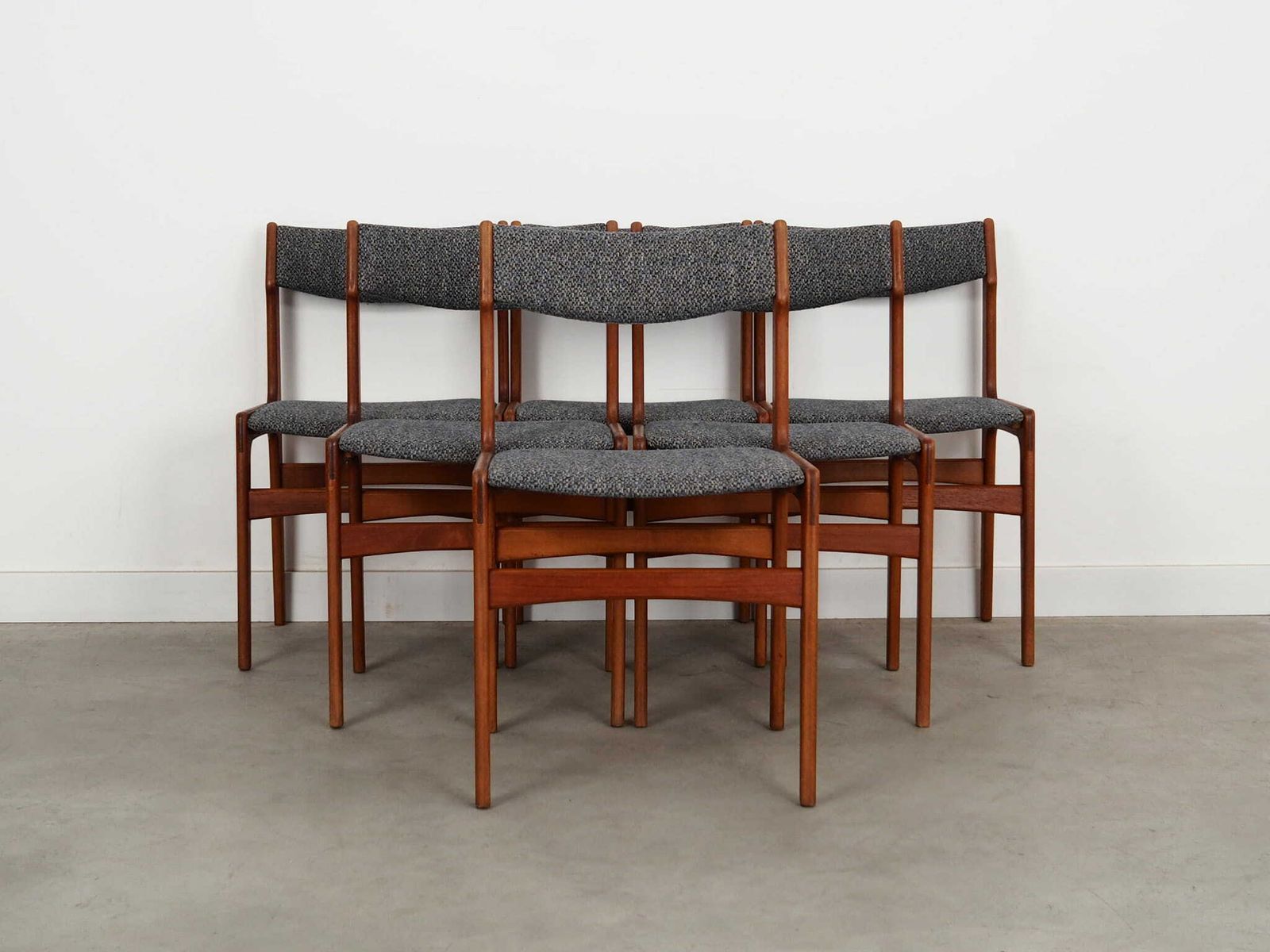 Set Of Six Teak Chairs, Danish Design, 1960s, Production: Denmark photo furniture