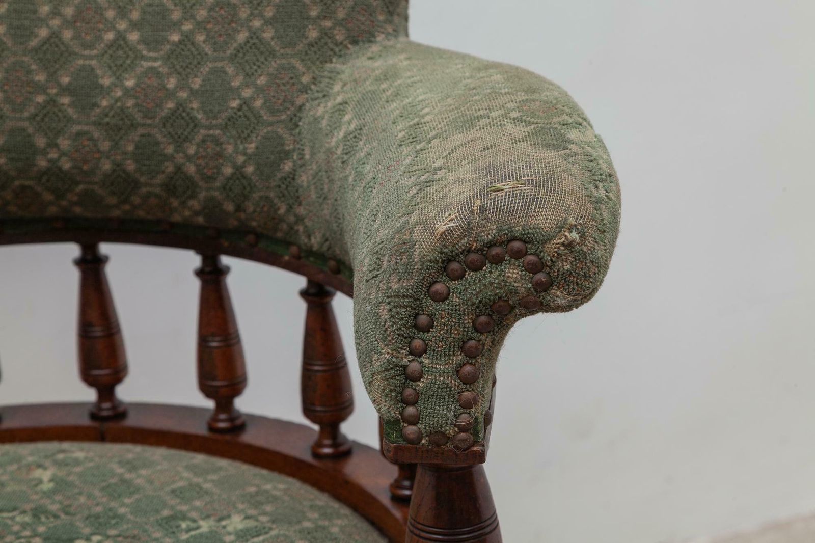 Antique Desk Swivel Captains Chair photo vinterior
