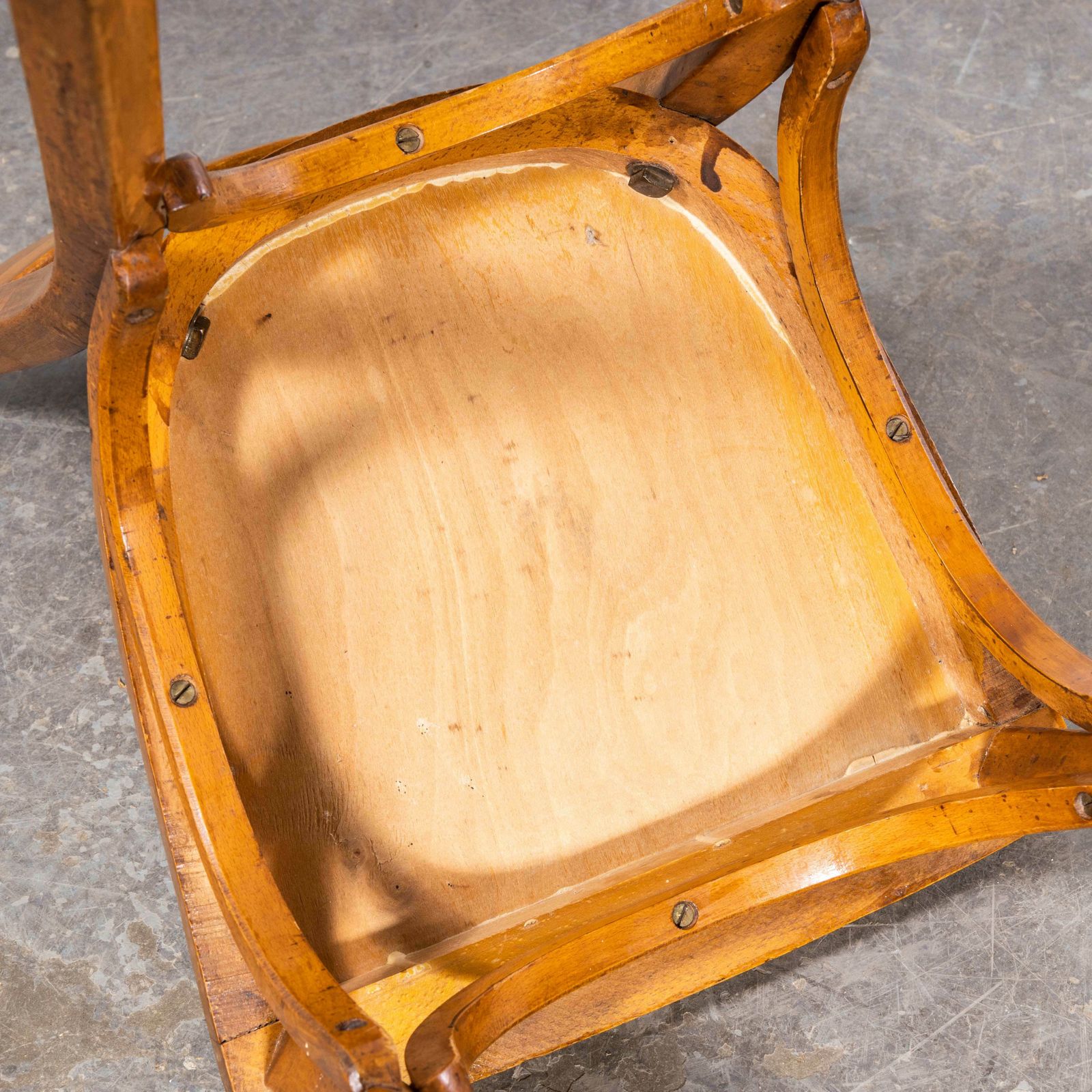 1950’s French Baumann Wavy Back Bentwood Dining Chairs – Set Of Four photo vintage