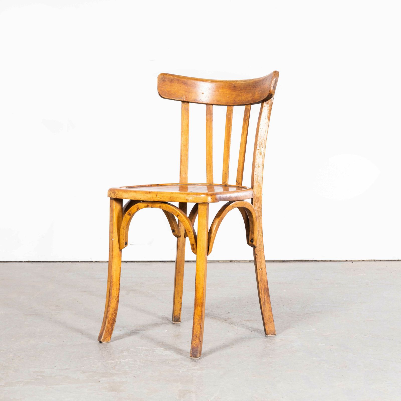 1950’s Luterma Honey Oak Bentwood Dining Chair – Set Of Six photo vinterior