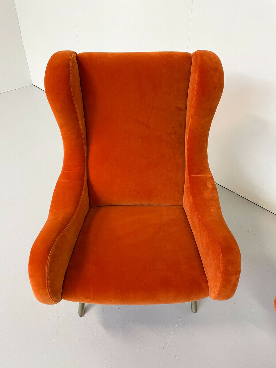 Pair Of "Senior" Armchairs By Marco Zanuso For Arlfex photo vinterior