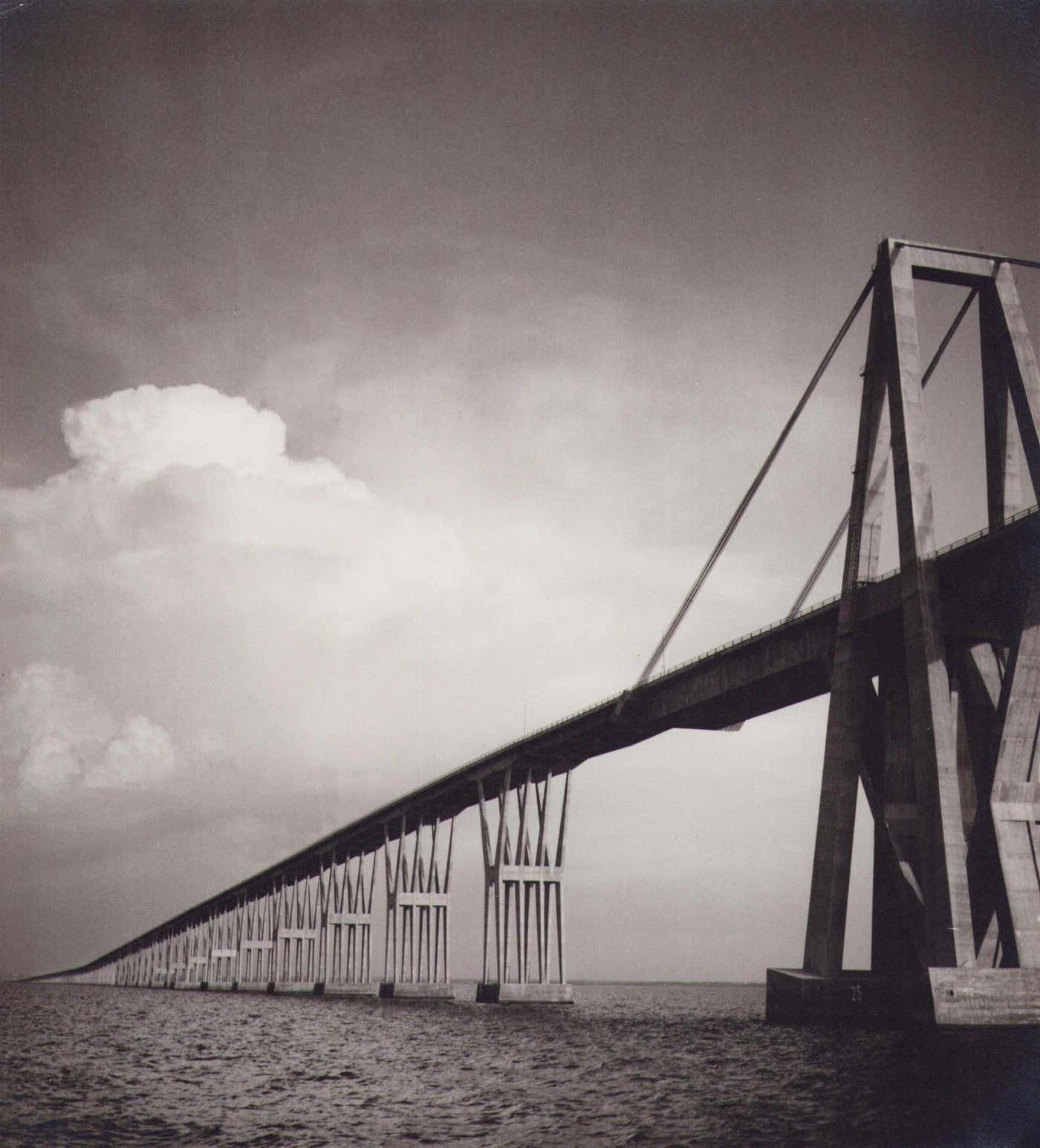 Hanna Seidel Venezuela, Bridge, Maracaibo, Black And White Photography, 1960s