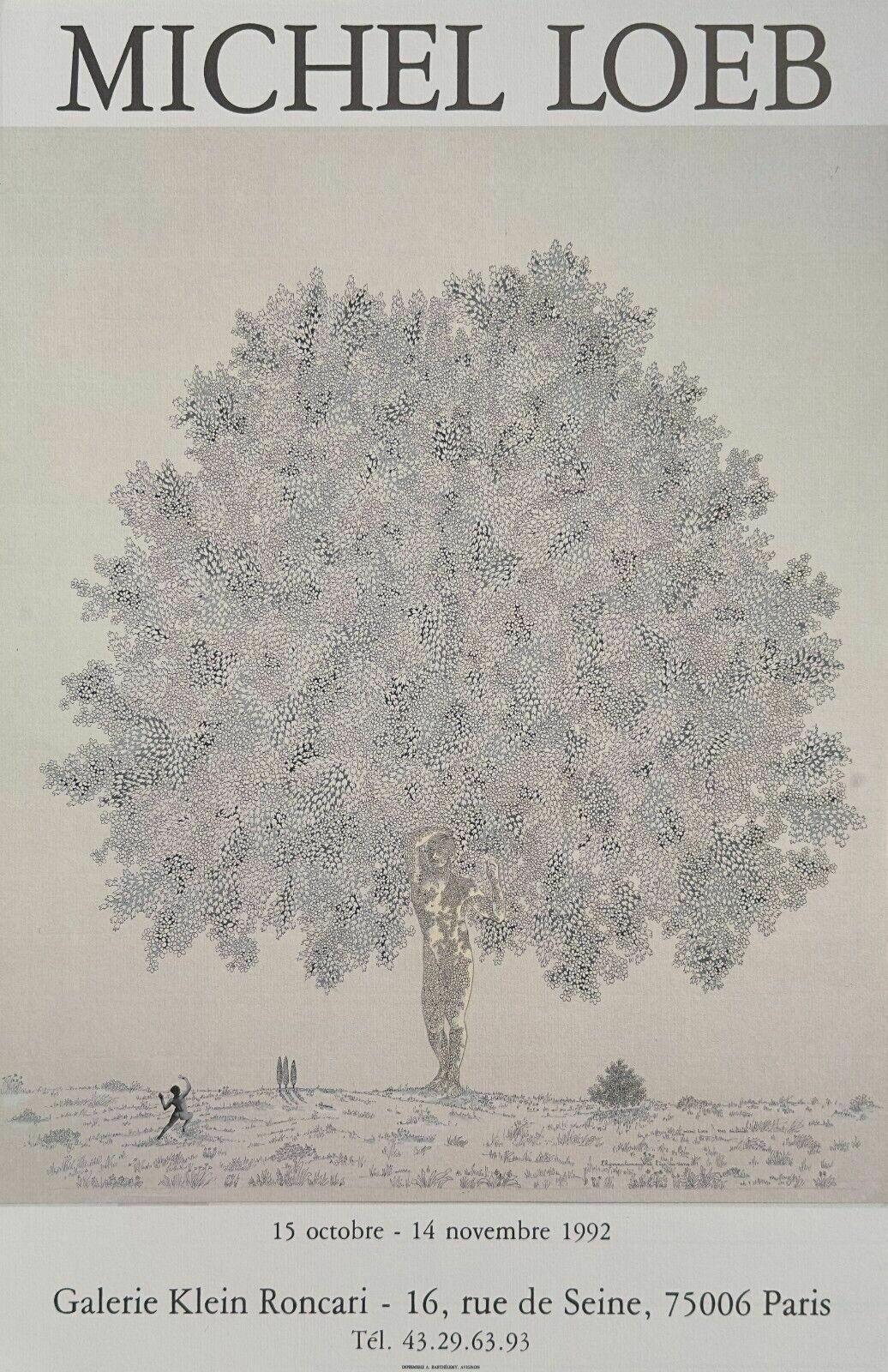 Michel Loeb   Poster Poster Expo Art Naked Tree 1992 Galerie Klein Roncari