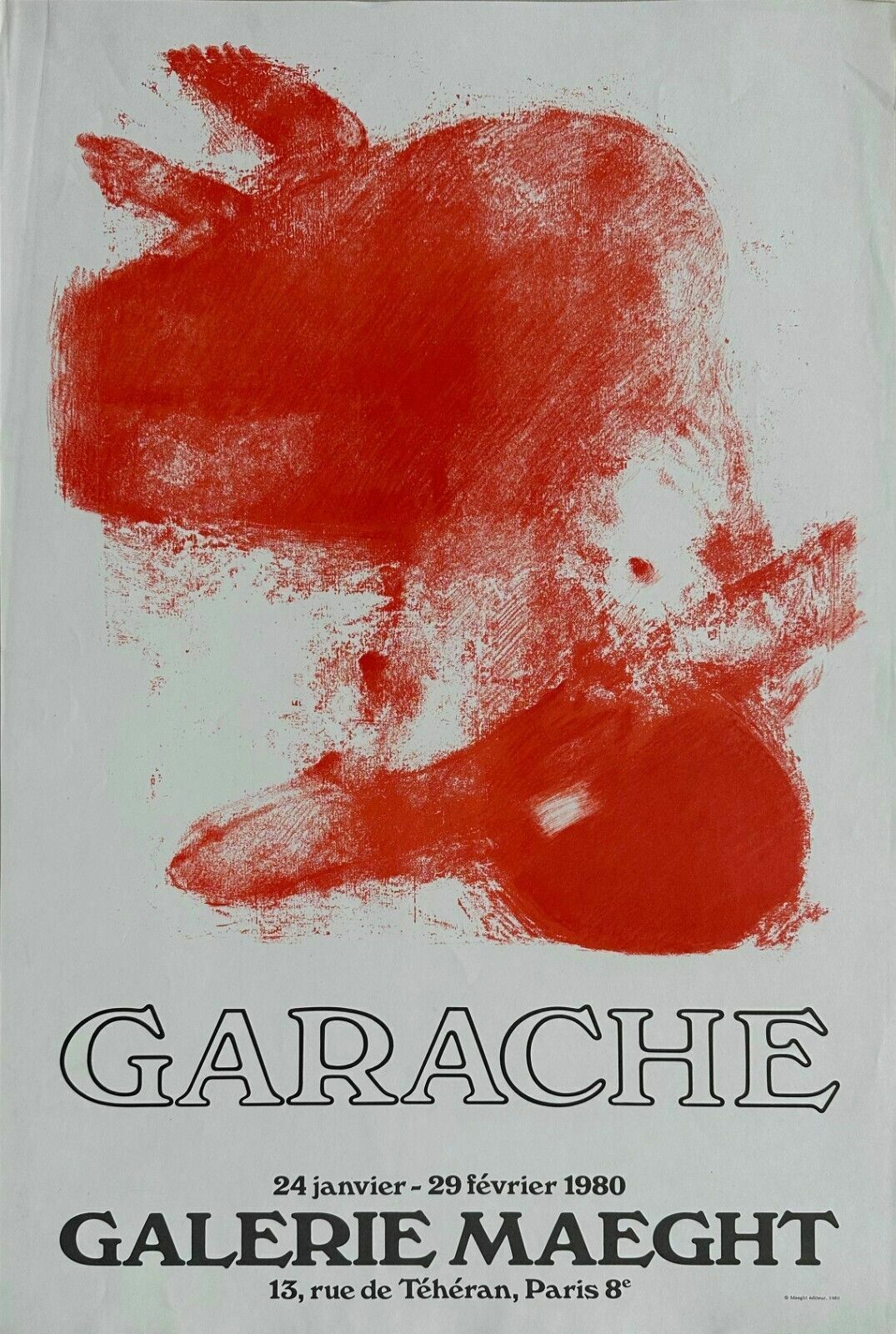 Garache Claude   Exhibition Poster Galerie Maeght 1980 Woman