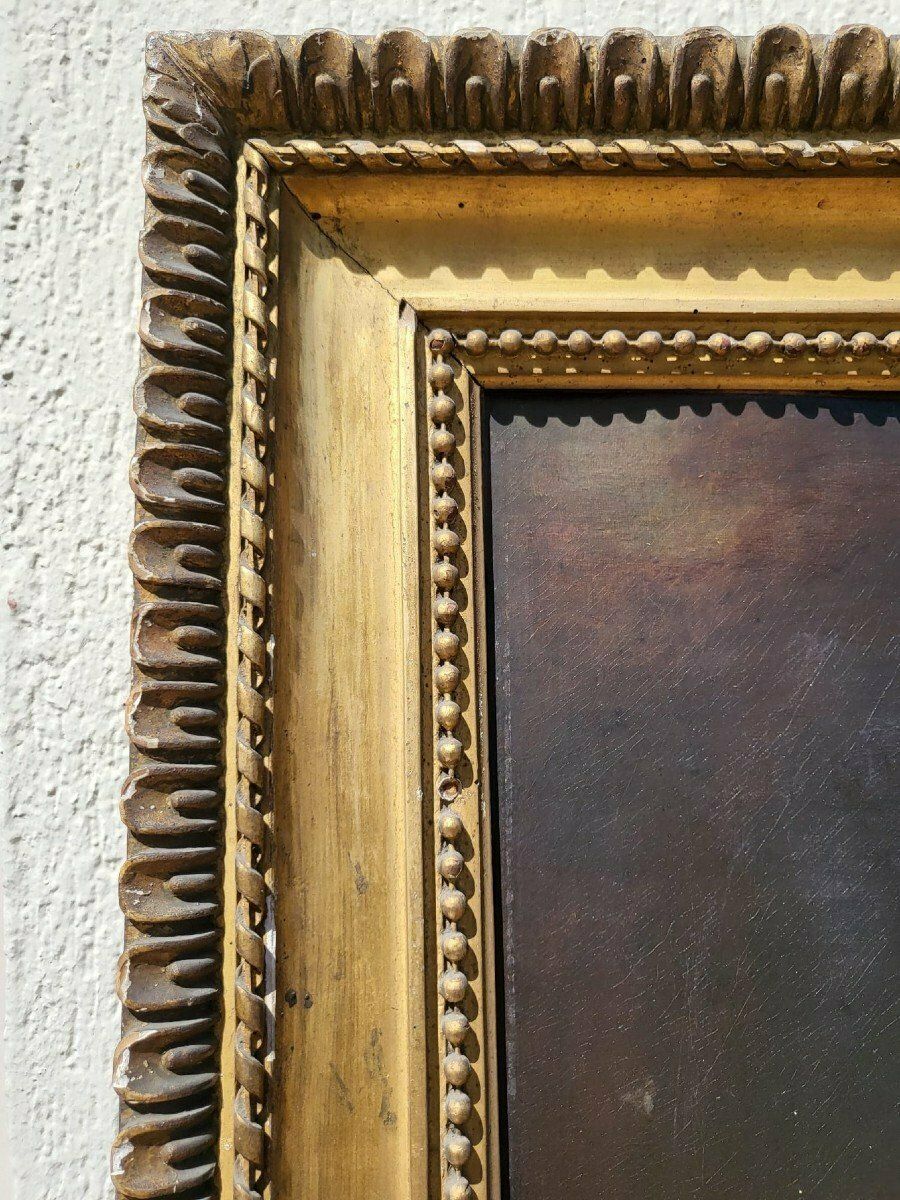 Portrait Of Young Woman, Oil On Canvas Xixth Century photo furniture