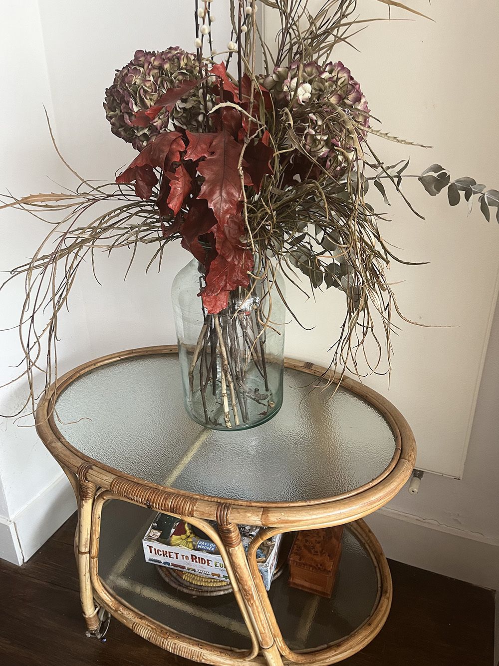 Mid Century Bamboo Bar Cart By Angraves photo for sale