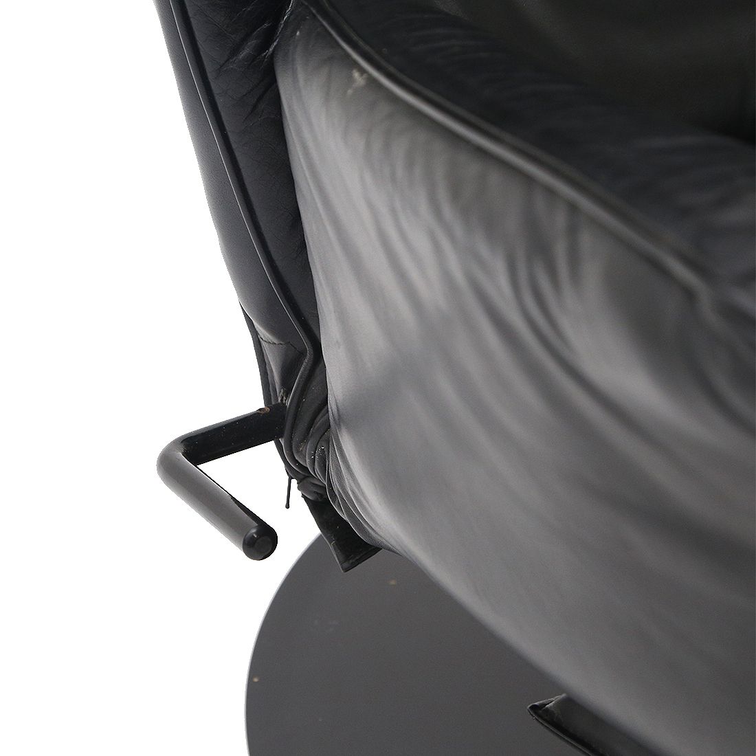 Pair Of Reclining Black Leather Armchairs, 1970s photo buy