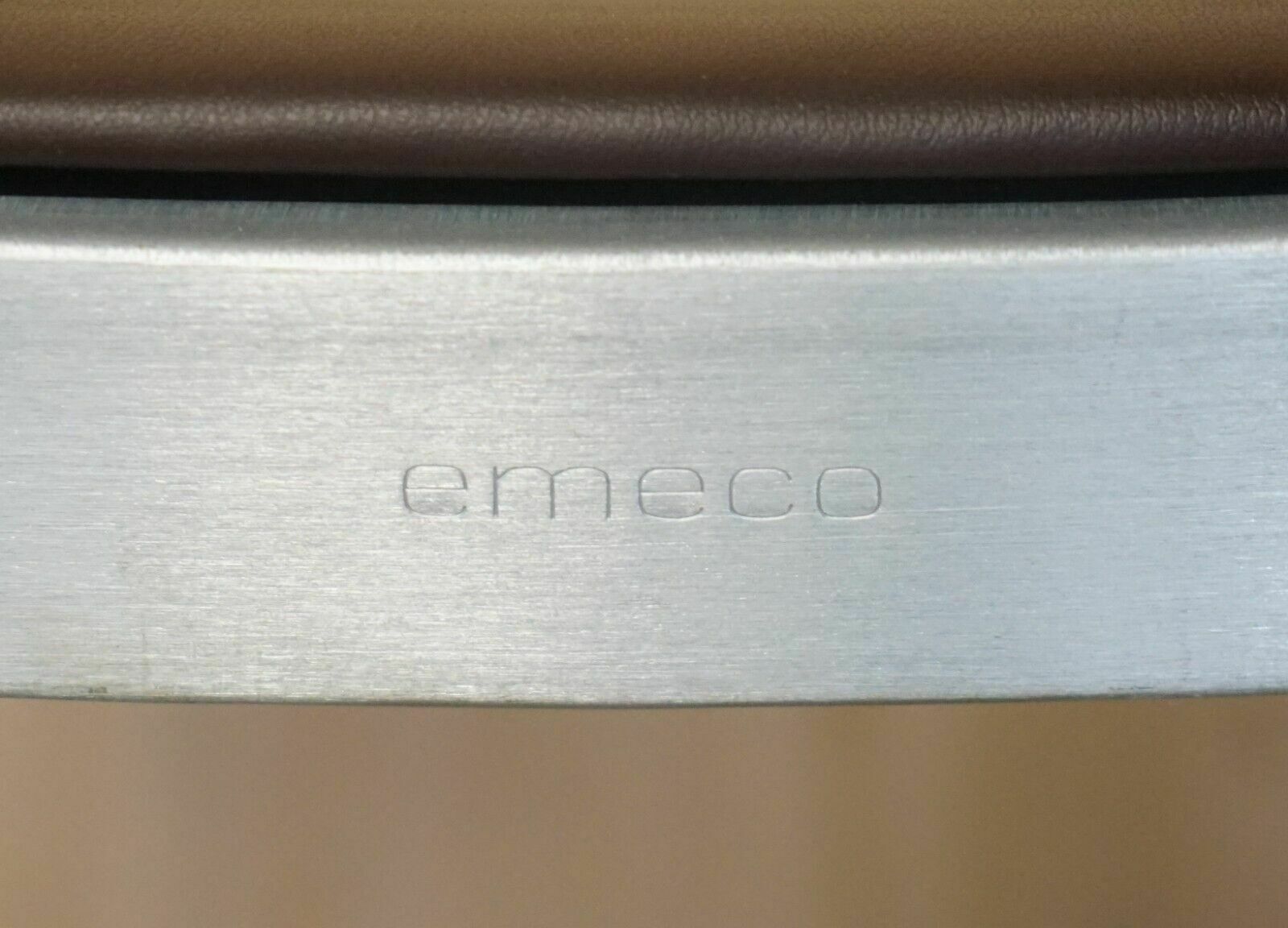 Four Collectable Vintage Rrp£5600 Emeco 111 Brushed Aluminium Counter Bar Stools photo for sale