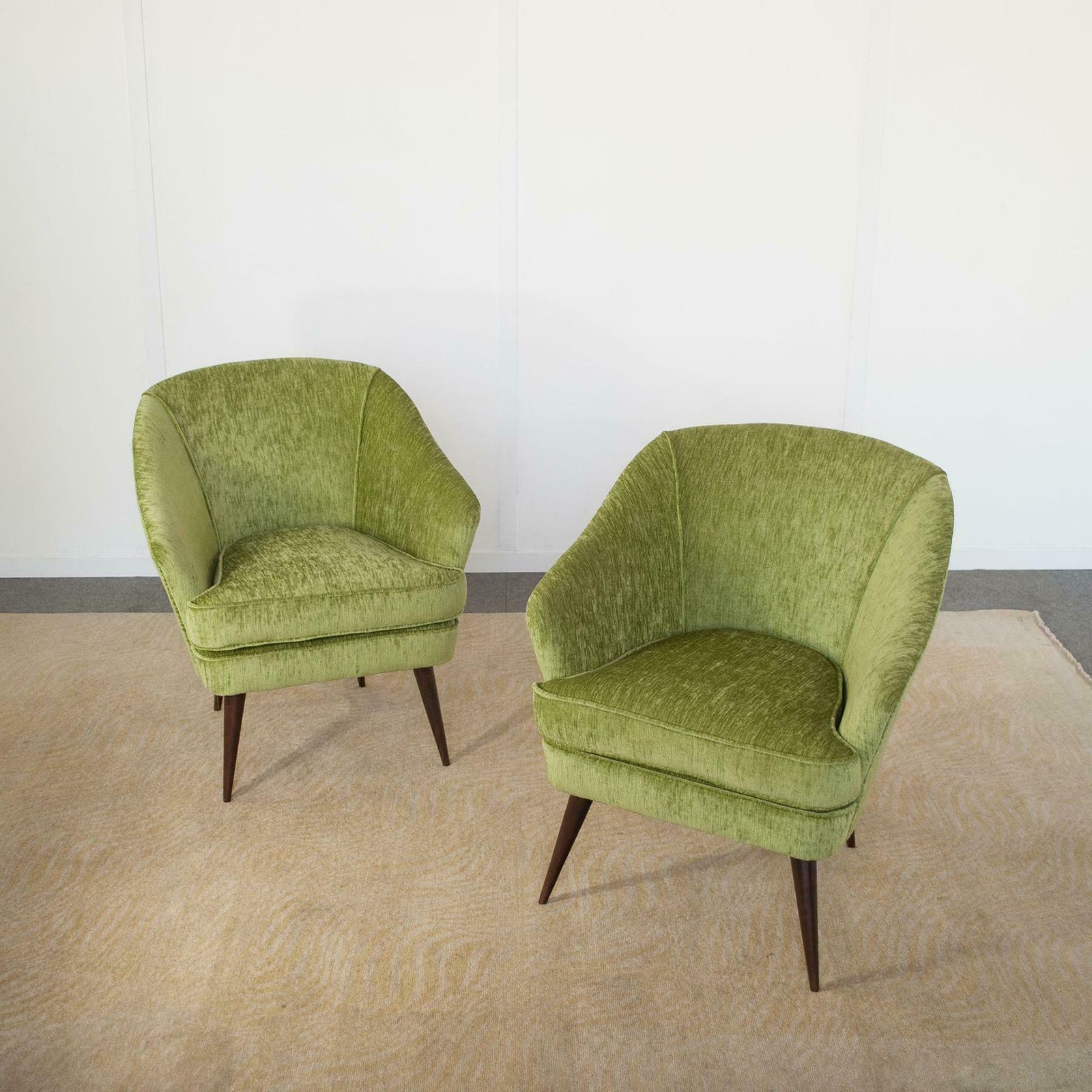 Set Of Two Armchairs Manufactured By Casa E Giardino Designer Gio Ponti 1940 photo 3806.8