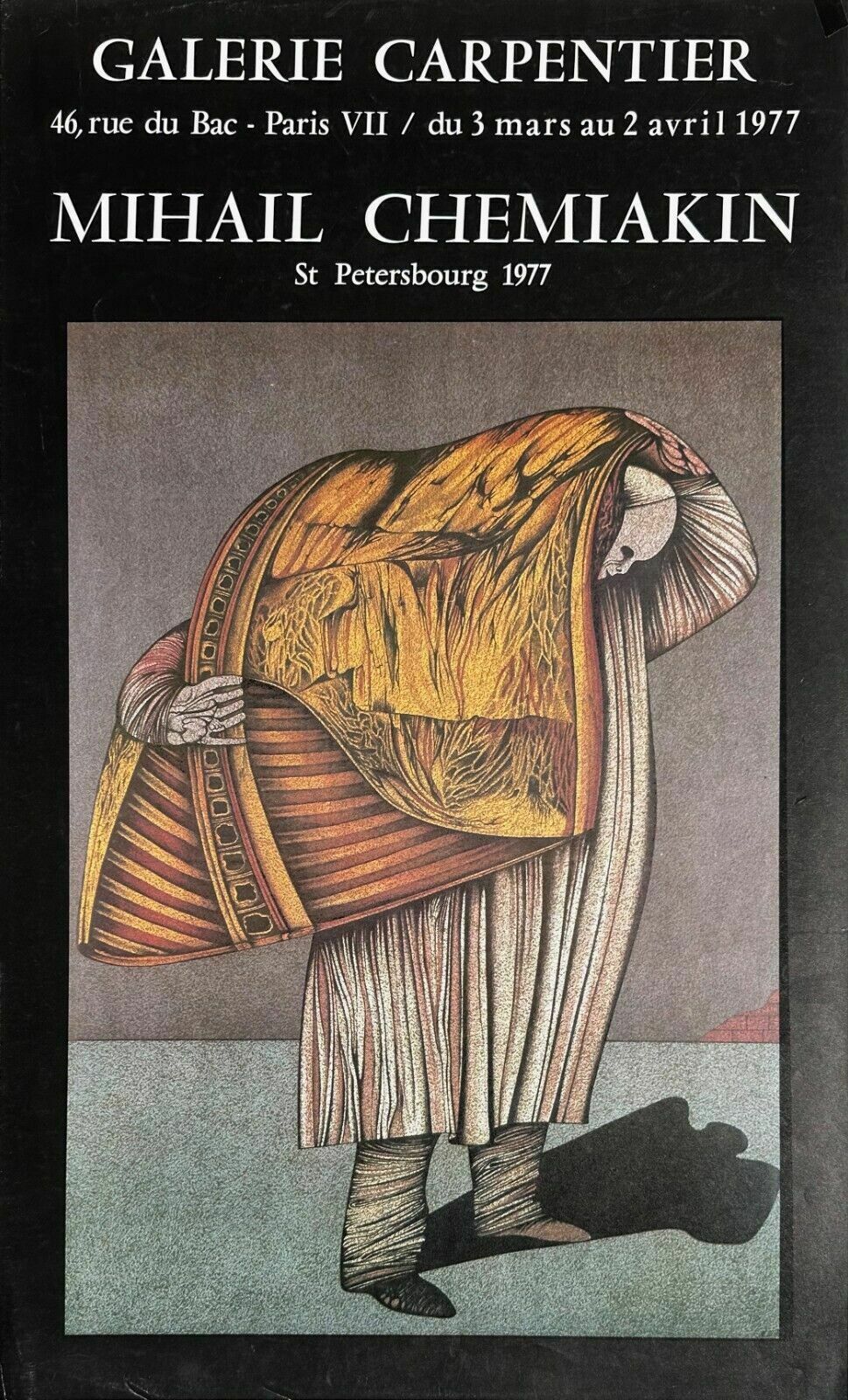 Mihail Chemiakin   Poster Galerie Carpentier 1977 Russian Art