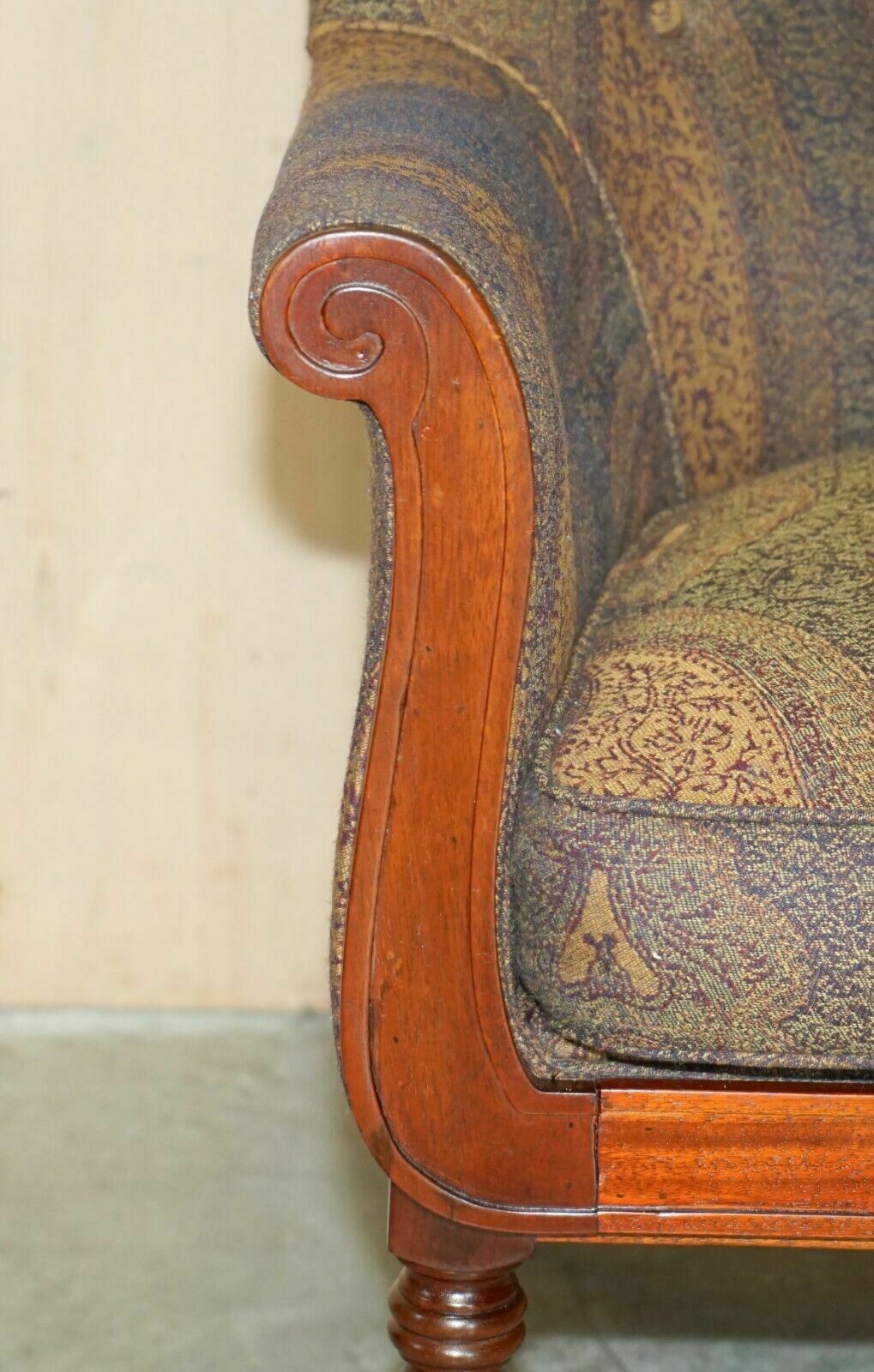 photo furniture Pair Of George Smith William IV Library Armchairs Unique Upholstery