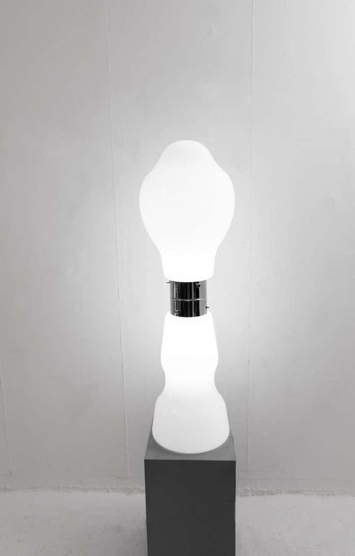 Mid Century Modern Floor Lamp Brillio By Carlo Nason For Mazzega, Italy 1970s photo furniture