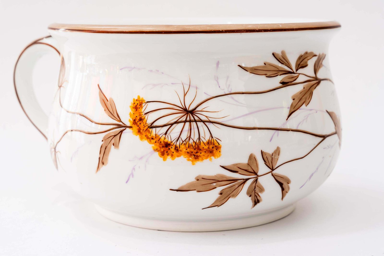Art Deco Porcelain Pot Hand Painted Germany Around 1930s photo vinterior