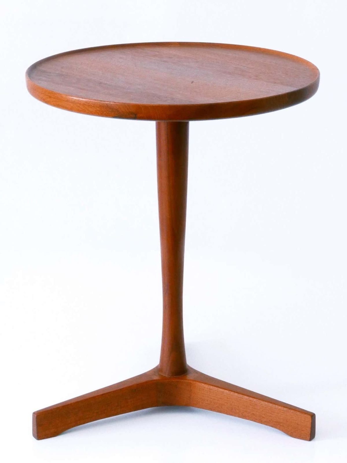 Elegant Mid Century Modern Teak Side Table By Hans C. Andersen For Artek 1960s photo vintage