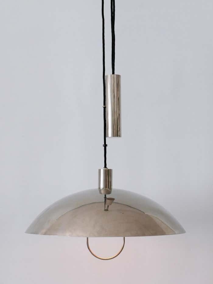 Early Tecnolumen Pendant Lamp 'Bauhaus Hmb 25/500' By Marianne Brandt 1980s photo Lighting