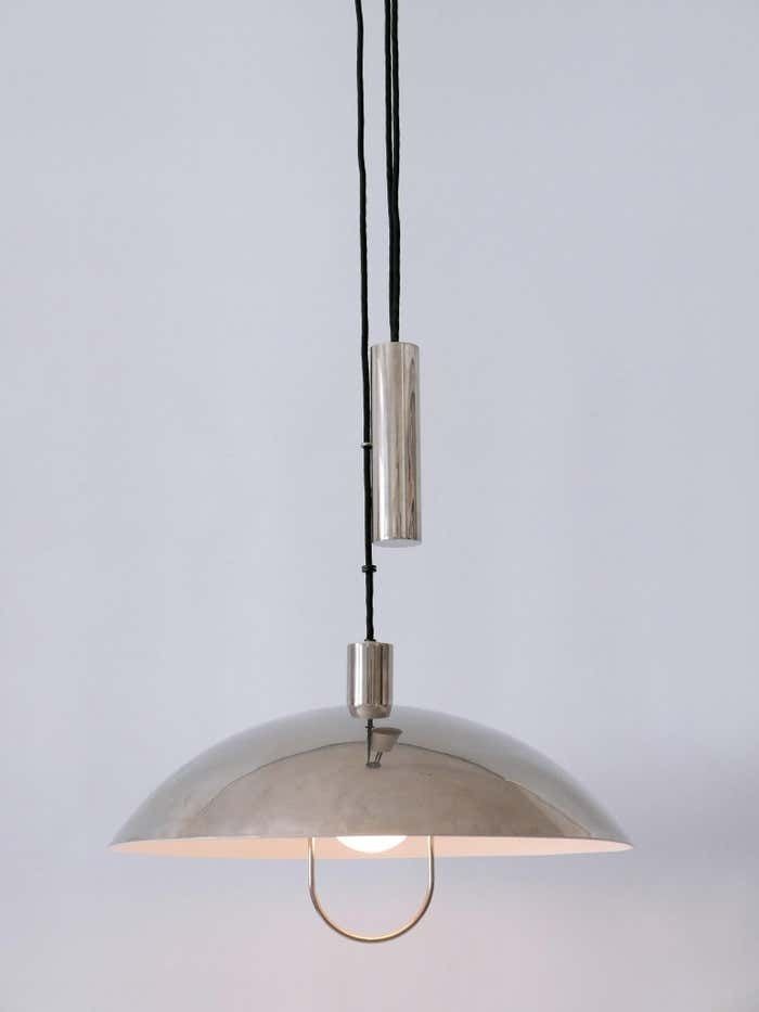 3391.0 Early Tecnolumen Pendant Lamp 'Bauhaus Hmb 25/500' By Marianne Brandt 1980s photo