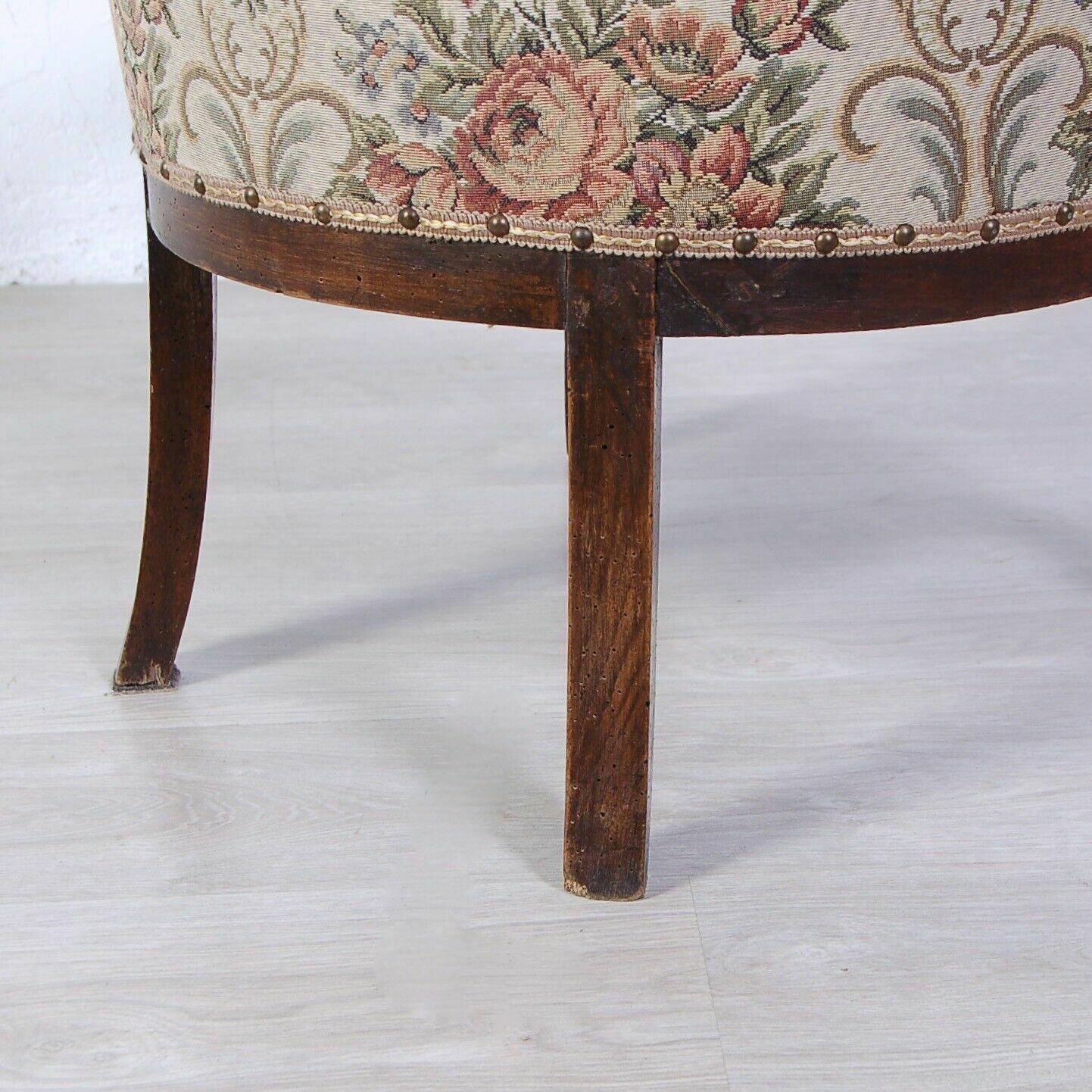 photo for sale Antique Charles X Style Armchair In Walnut Wood With Armrests Antique Mid 19th Century