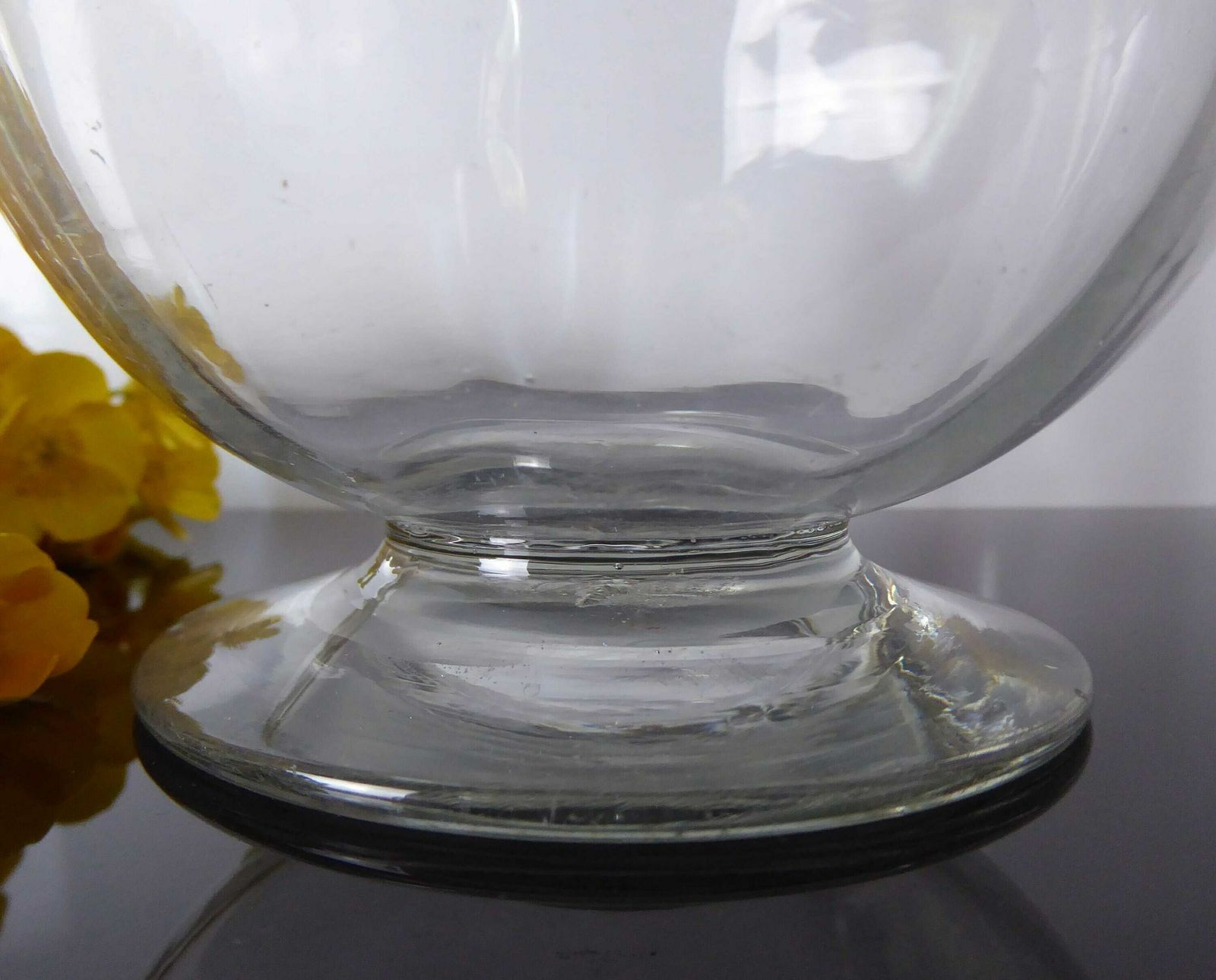 Antique Glass Posy Vase | Blown Glass Compote Bowl | Vintage Finger Bowl | Collectible Glassware photo Home Decor